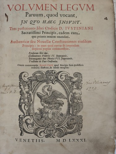 Volume latino del 1581 - del,