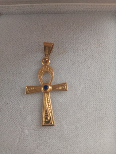 Croce egizia oro giallo - egizia, 18