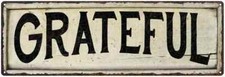 GRATEFUL Insegna Stile Casale