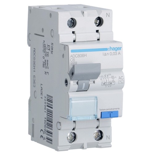 Hager adc806h differenziale - hager,