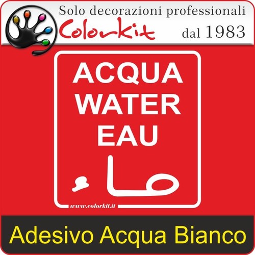 Adesivo acqua bianco sfondo - adesivo,