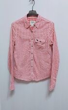 Camicia a quadri manica lunga da donna abercrombie in cotone taglia S multi...