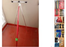 SUPPORTO POGGIA CANNE DA PESCA da tre posti con sacca per il trasporto, usata