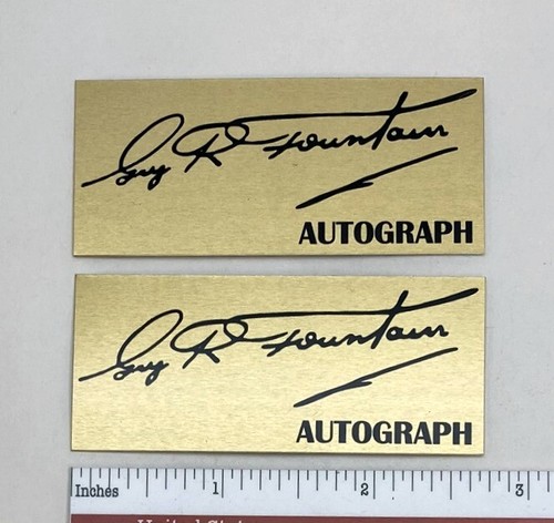 Tannoy guy fontana autografo - guy,