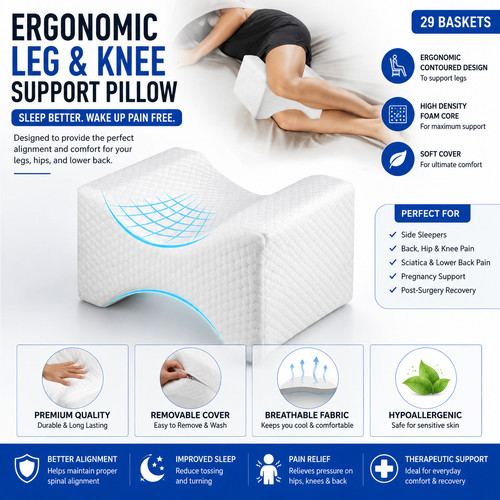 Cuscino ginocchio ergonomico - ginocchio,