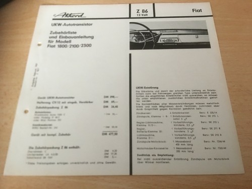 Fiat 1800 2300 accordo z - fiat, 1800-2300,