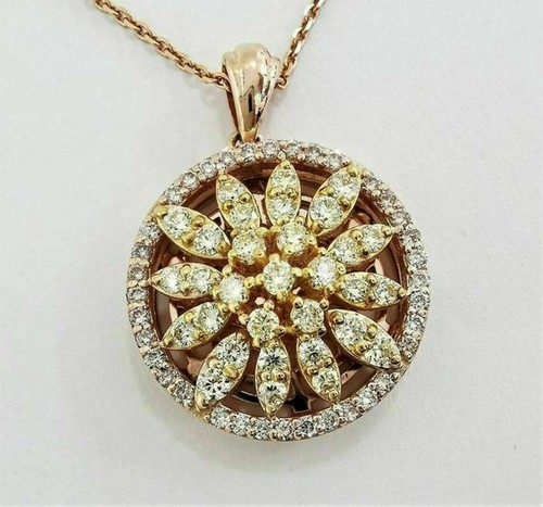 Ciondolo fiore diamante - ciondolo,