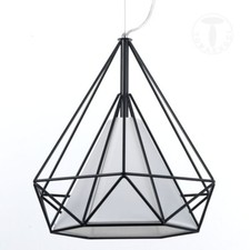 Lampadario A Sospensione Diamond Tomasucci Nero