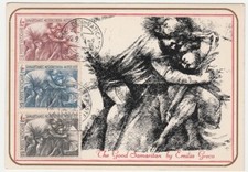 IL BUON SAMARITANO - DISEGNO DELLO SCULTORE EMILIO GRECO - POSTE VATICANE -22232