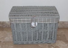 Cestino con coperchio Bauletto in Vimini bici bicicletta bagno camera 44X28XH29