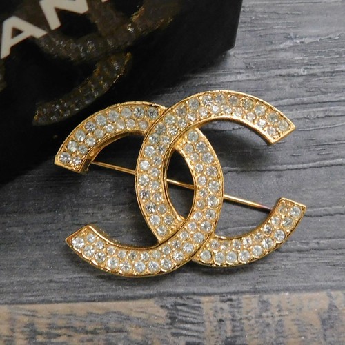Spilla vintage chanel placcata - spilla,