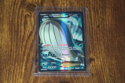 Carta pokemon holo wailord - carta,