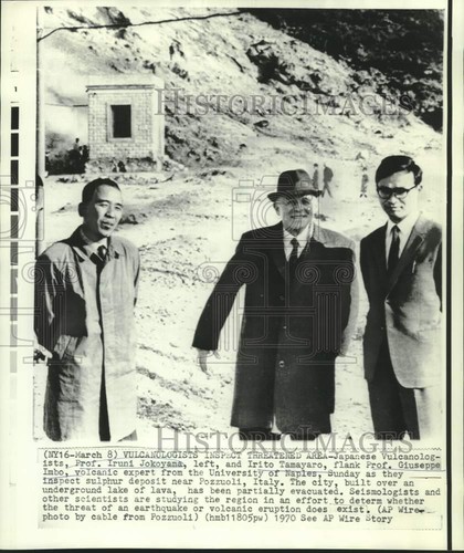 1970 foto stampa vulcanologi - foto,
