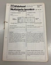 Notiziario tecnico + esplosi per motori fuoribordo Whitehead W6/W65/W12 HP 2T