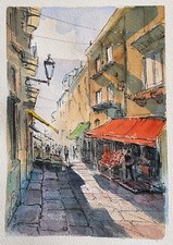 Acquerello originale di un