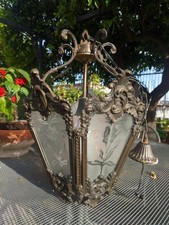 Lanterna In Bronzo Da Sospensione Antica - Vintage 