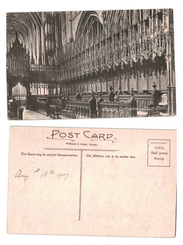 Postcard chester cathedral - postcard,
