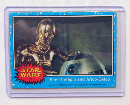 Star wars 1977 topps card - star,
