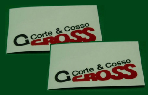 Corte cosso cross adesivi - corte,