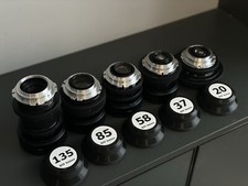 ARRI PL SET 20 37 58 85 135 Helios Mir Jupiter OBIETTIVI SOVIETICI Cinemod Cine PL