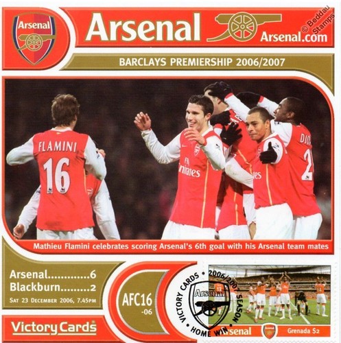 Timbro calcio arsenal 2006 - timbro,