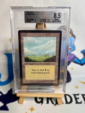 Magic MTG Plains V3 BETA BGS 8.5 (NO Psa altered alpha Signed 10 island mox)