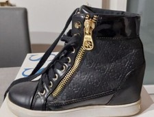 Guess sneakers scarpe da ginnastica donna n.35 nero autunno-inverno.Zeppa intern