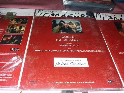 Dvd teatro pirandello - di, pirandello-cosi'