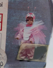 LIBELLULA ROSA COSTUME ABITO CARNEVALE VINTAGE TG. 2 HALLOWEEN CASARINI