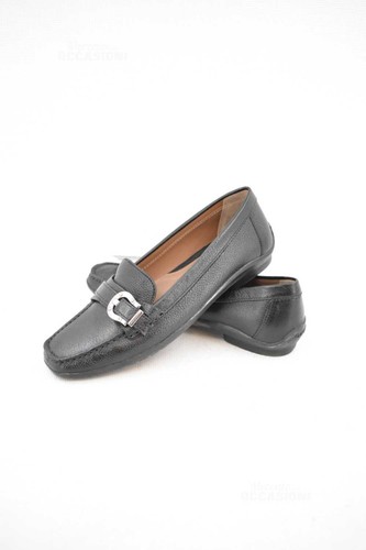 Mocassino donna geox - nero, con