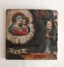 Piccolo dipinto su tavola ,ex voto ,XVIII secolo,scuola italiana