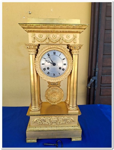 Orologio colonne bronzo - orologio, a