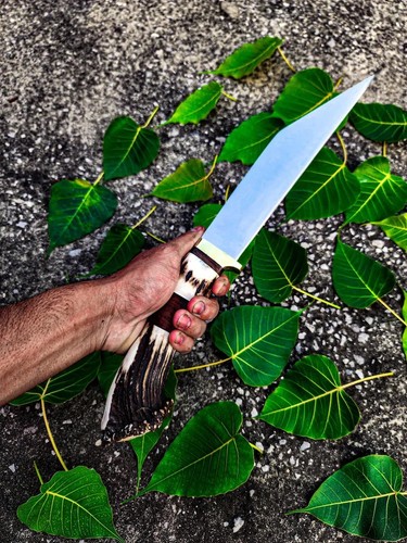 Coltello seax acciaio d2 - in,