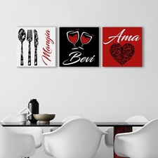 Set Quadri Moderni per Cucina