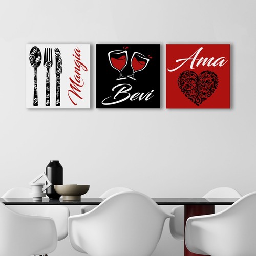 Set quadri moderni per - moderni, cucina