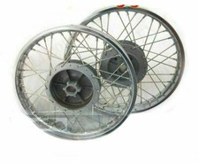 Per royal enfield Pallottola 350 500 Completo Coppia Acciaio Ruota Rim Wm2 - 19