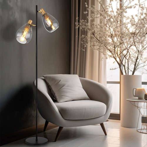 Piantana lampada letto vetro - letto,