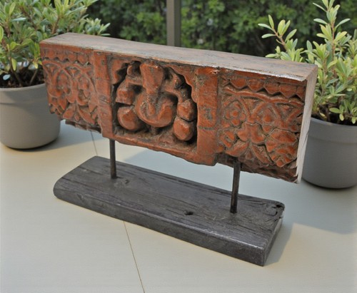 Antico legno dio ganesh - antico,