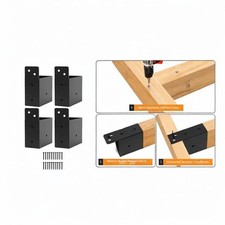 4 staffe per pergola con viti