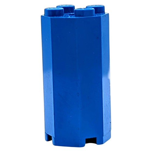 Lego tubo ottagonale blu 6037 - ottagonale,