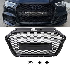 Kühlergrill Wabengrill Grill Schwarz Glanz für Audi A3 8V Facelift außer RS3