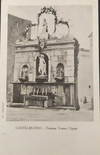 Castelbuono PA. Due Cartoline: Fonte Venere Ciprea e interno Cappella S. Anna 