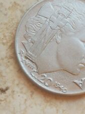 20 centesimi 1940 errore di conio mezza luna sul collo leggere descrizione