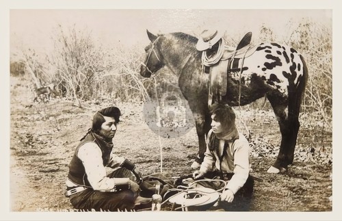 Umatilla indians appaloosa - w,