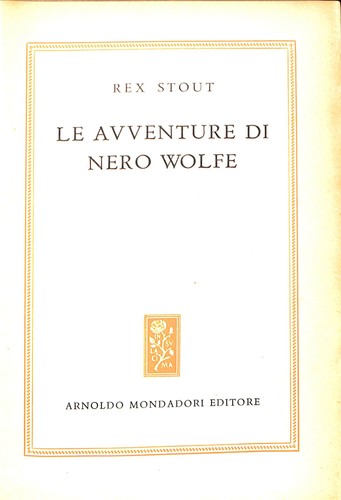 Avventure nero wolfe - avventure,