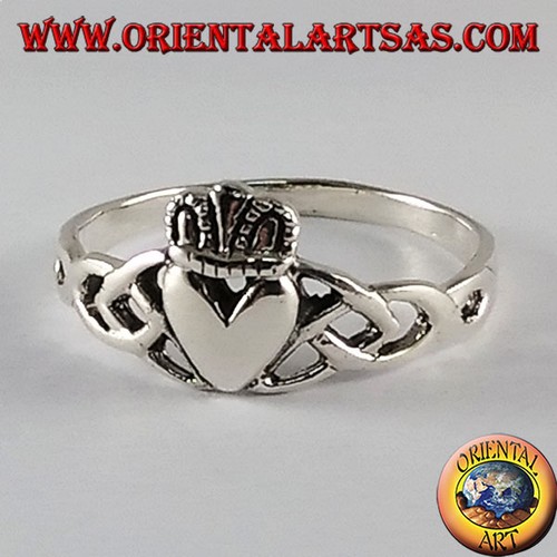 Anello argento claddagh - anello,