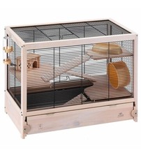 GABBIA PER RODITORI "HAMSTERVILLE" NERA, 60X34X49 CM - FERPLAST