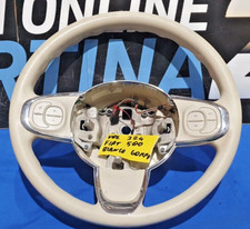 Volante Fiat 500 bianco in gomma