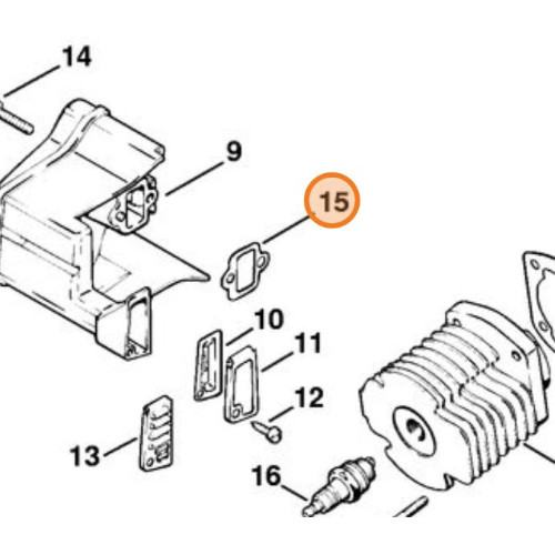 Stihl guarnizione silenziatore - stihl,