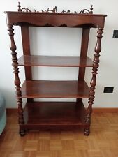 Antica etagere libreria in legno, 4 ripiani. 75cm larghezza e 120cm altezza